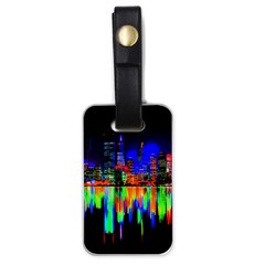 City Panorama Luggage Tags (one Side)  by Valentinaart