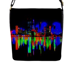 City Panorama Flap Messenger Bag (l)  by Valentinaart