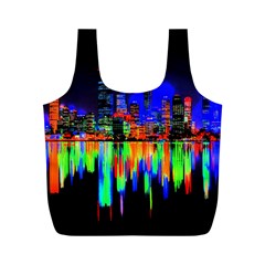 City Panorama Full Print Recycle Bags (m)  by Valentinaart