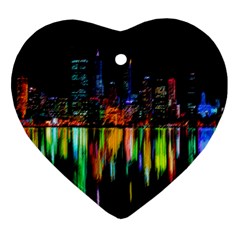 City Panorama Ornament (heart)