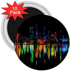 City Panorama 3  Magnets (10 Pack)  by Valentinaart