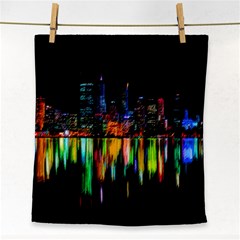 City Panorama Face Towel by Valentinaart