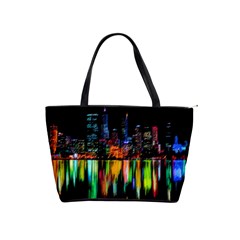 City Panorama Shoulder Handbags by Valentinaart