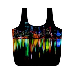 City Panorama Full Print Recycle Bags (m)  by Valentinaart