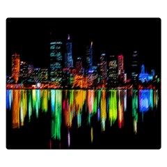 City Panorama Double Sided Flano Blanket (small)  by Valentinaart