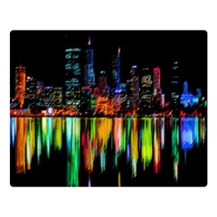 City Panorama Double Sided Flano Blanket (large)  by Valentinaart