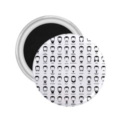 Beard Types Pattern 2 25  Magnets by Valentinaart