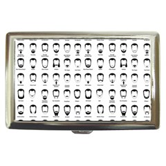 Beard Types Pattern Cigarette Money Cases by Valentinaart