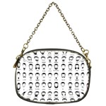 Beard types pattern Chain Purses (One Side)  Front