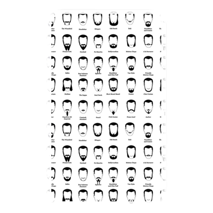 Beard types pattern Memory Card Reader