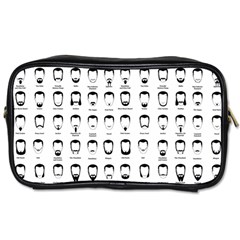 Beard Types Pattern Toiletries Bags 2-side by Valentinaart