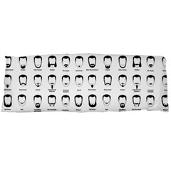 Beard Types Pattern Body Pillow Case (dakimakura)