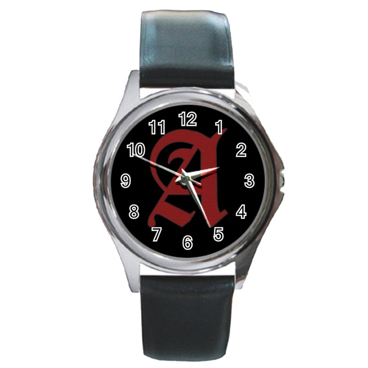 The Scarlet Letter Round Metal Watch