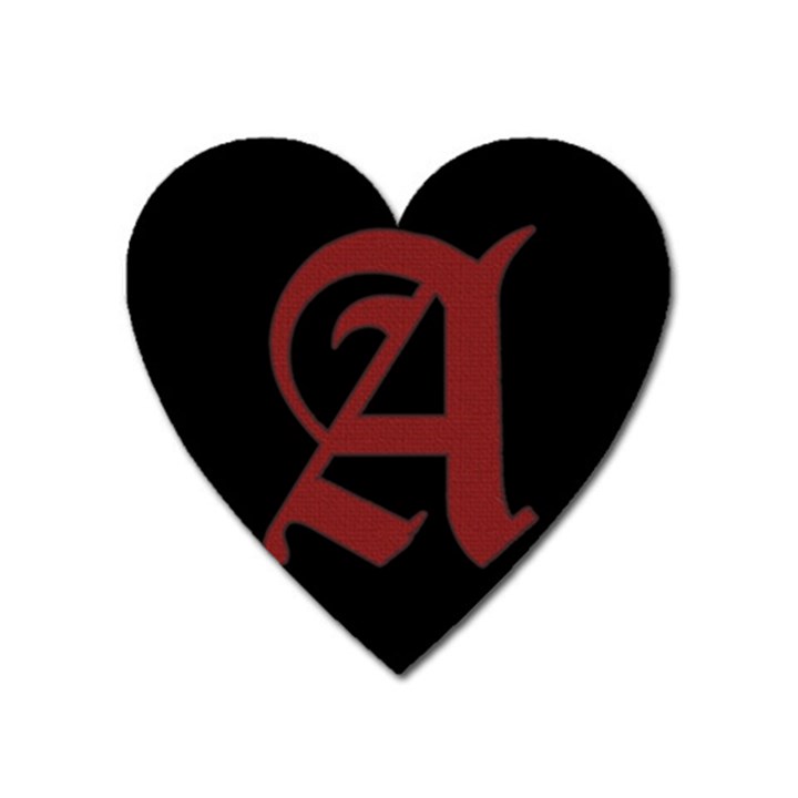 The Scarlet Letter Heart Magnet