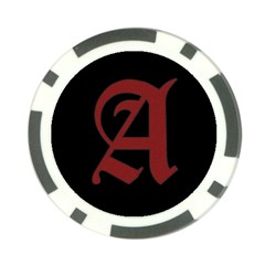 The Scarlet Letter Poker Chip Card Guard (10 Pack) by Valentinaart