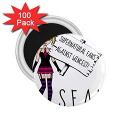 S F A W  2 25  Magnets (100 Pack)  by badwolf1988store