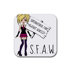 S F A W  Rubber Coaster (square) 