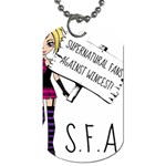 S.F.A.W. Dog Tag (Two Sides) Front