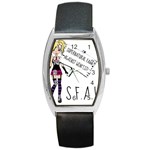 S.F.A.W. Barrel Style Metal Watch Front