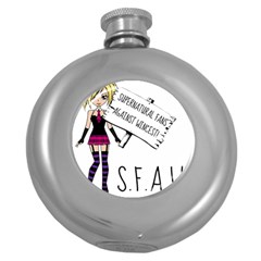 S F A W  Round Hip Flask (5 Oz)