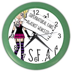 S F A W  Color Wall Clocks by badwolf1988store