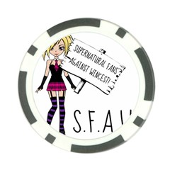 S F A W  Poker Chip Card Guard by badwolf1988store