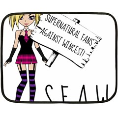 S F A W  Double Sided Fleece Blanket (mini)  by badwolf1988store