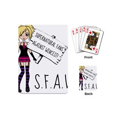 S F A W  Playing Cards (mini)  by badwolf1988store