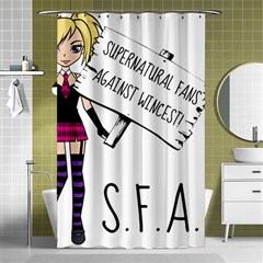 S F A W  Shower Curtain 48  X 72  (small) 