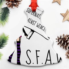 S F A W  Christmas Tree Ornament (two Sides) by badwolf1988store