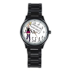 S F A W  Stainless Steel Round Watch by badwolf1988store