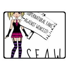 S F A W  Double Sided Fleece Blanket (small)  by badwolf1988store