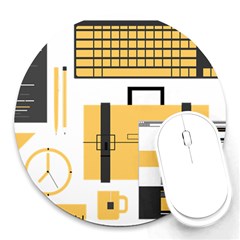 Web Design Mockup Web Developer Round Mousepads by Nexatart