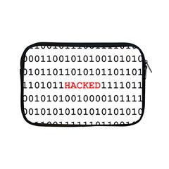 Binary Black Cyber Data Digits Apple Ipad Mini Zipper Cases by Nexatart