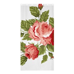 Flower Rose Pink Red Romantic Shower Curtain 36  X 72  (stall)  by Nexatart