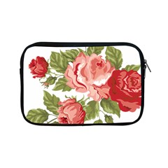 Flower Rose Pink Red Romantic Apple Ipad Mini Zipper Cases by Nexatart