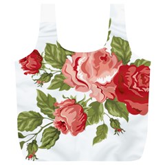 Flower Rose Pink Red Romantic Full Print Recycle Bags (l)  by Nexatart