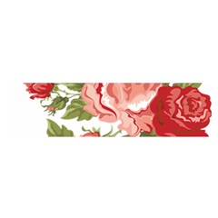 Flower Rose Pink Red Romantic Satin Scarf (oblong) by Nexatart