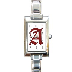 The Scarlet Letter Rectangle Italian Charm Watch by Valentinaart