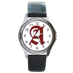 The Scarlet Letter Round Metal Watch by Valentinaart