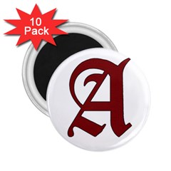 The Scarlet Letter 2 25  Magnets (10 Pack)  by Valentinaart