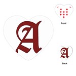 The Scarlet Letter Playing Cards (Heart)  Front