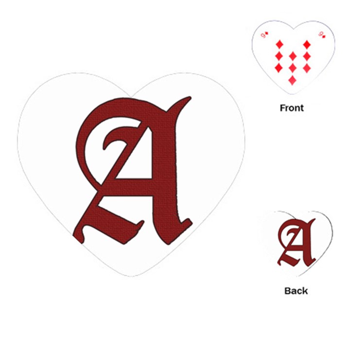 The Scarlet Letter Playing Cards (Heart) 