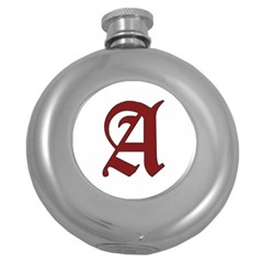 The Scarlet Letter Round Hip Flask (5 Oz)