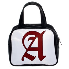 The Scarlet Letter Classic Handbags (2 Sides) by Valentinaart