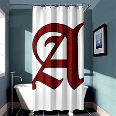 The Scarlet Letter Shower Curtain 36  X 72  (stall)  by Valentinaart