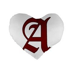 The Scarlet Letter Standard 16  Premium Heart Shape Cushions by Valentinaart