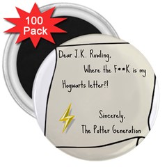 Dear J.K. Rowling... 3  Magnets (100 pack)