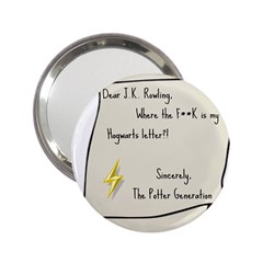 Dear J K  Rowling    2 25  Handbag Mirrors by badwolf1988store