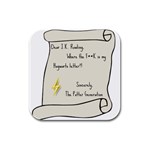 Dear J.K. Rowling... Rubber Square Coaster (4 pack)  Front